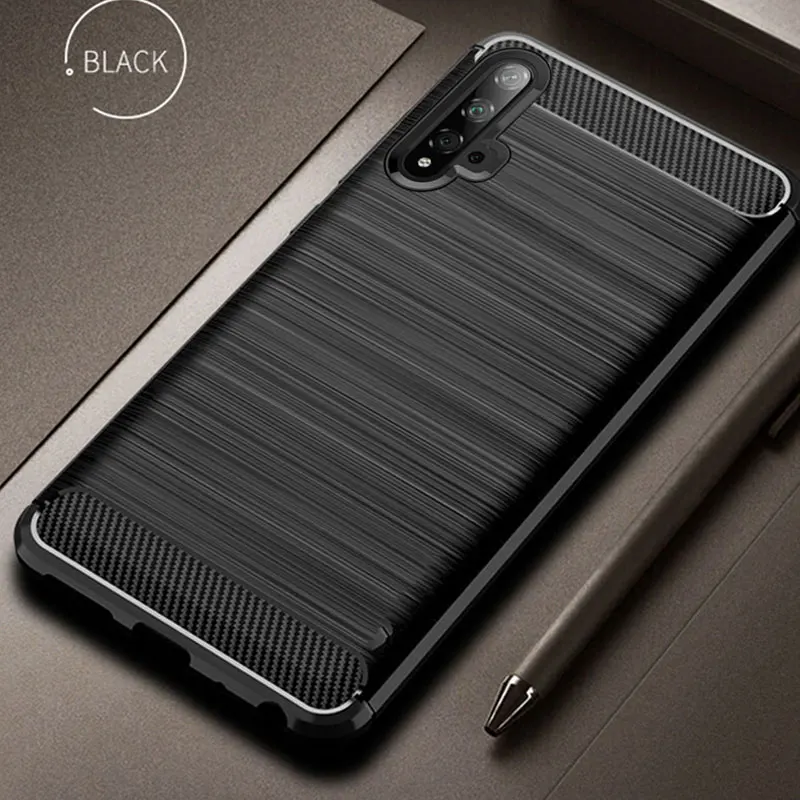 

Soft Case For Huawei Honor 20 Case Carbon Cover Ultra Thin Protective Bumper Case For Honor 20 Pro Lite Silicone TPU Phone Case