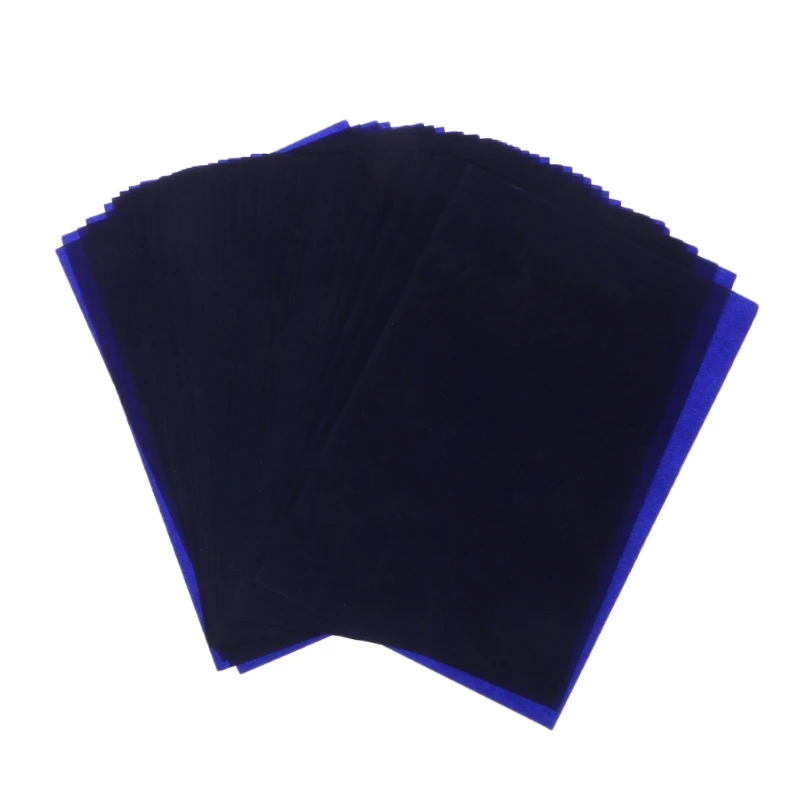 NoEnName_Null Двусторонняя углеродная копировальная бумага трафарет переводная бумага канцелярские принадлежности 16 к темно-синий тонкий тип канцелярские принадлежности