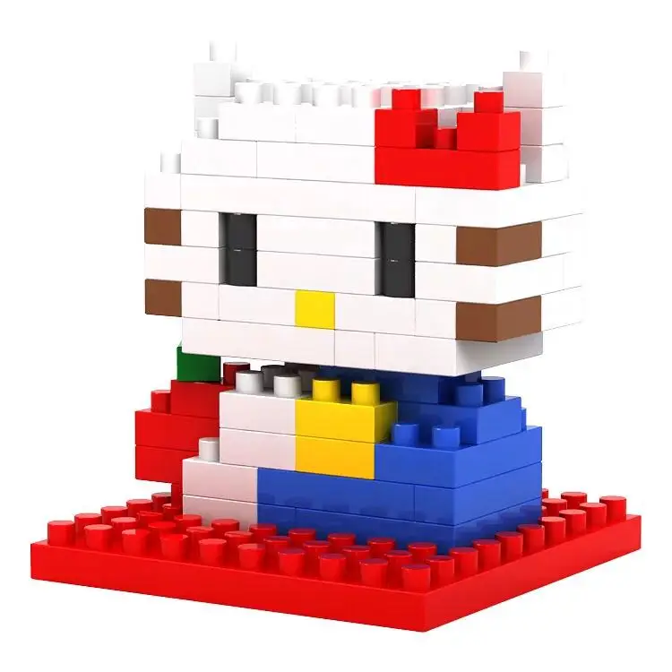 Beste LOZ NanoBlocks Cartoon Leuke Diamond Bouwstenen Hello Kitty actiefiguren Onderwijs Kinderen Speelgoed Gift