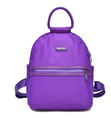 Realer Брендовая женская брендовая Европейская винтажная Сумка женская повседневная Водонепроницаемая нейлоновая Классическая Высококачественная Студенческая сумка - Цвет: pu tao purple