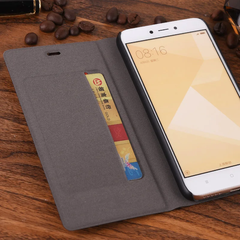 ل Xiaomi Redmi 5A حالة الفاخرة ضئيلة نمط فليب محفظة جلدية حالة ل Xiaomi Redmi 5a حامل بطاقة الهاتف حقيبة