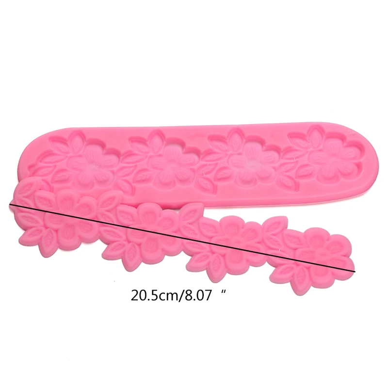 Aomily 3D цветок торт силиконовый красивый DIY помадка плесень мусс Sugarcraft глазурь