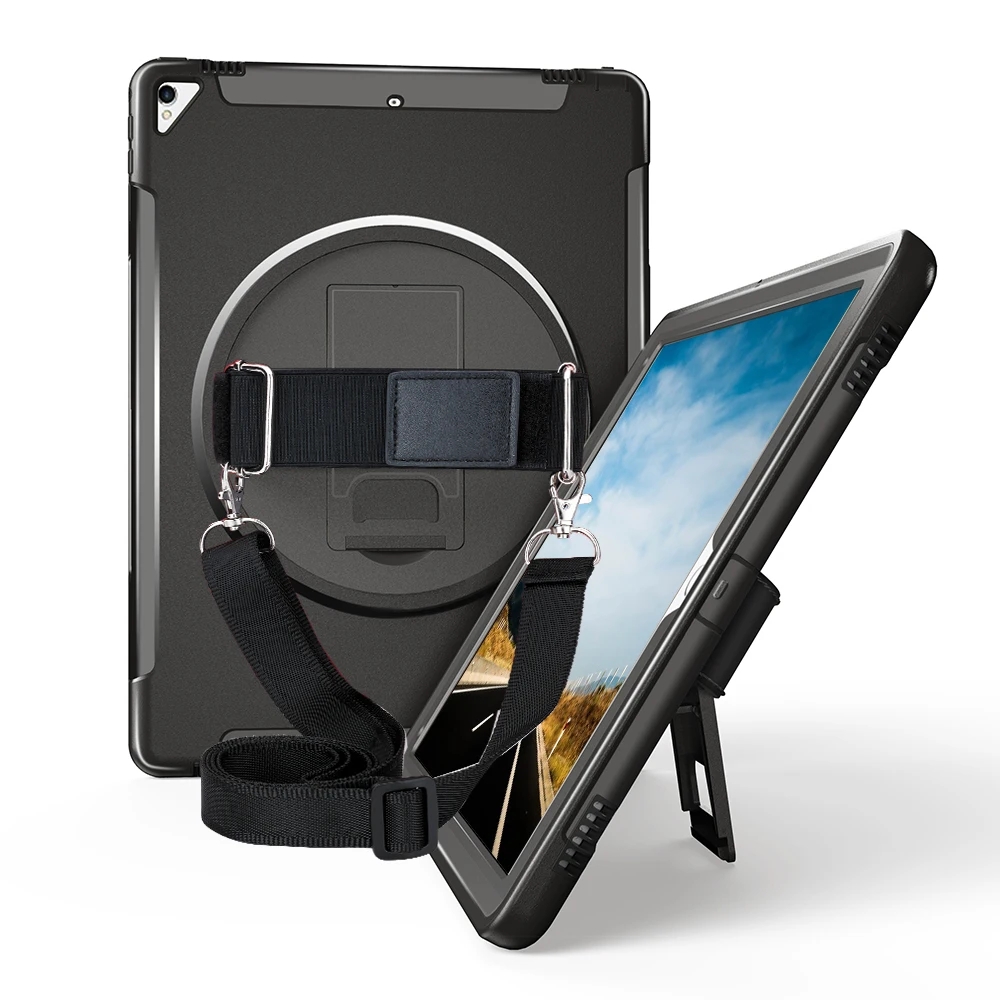 Miesherk Case for iPad Pro 12.9 2017 with 360 Rotating Hand Strap, Neck