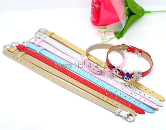 

20Pcs Mixed Grid Leatheroid Wrist Bands Wristbands Bracelets DIY Fashion Jewelry 22cm(8-5/8")