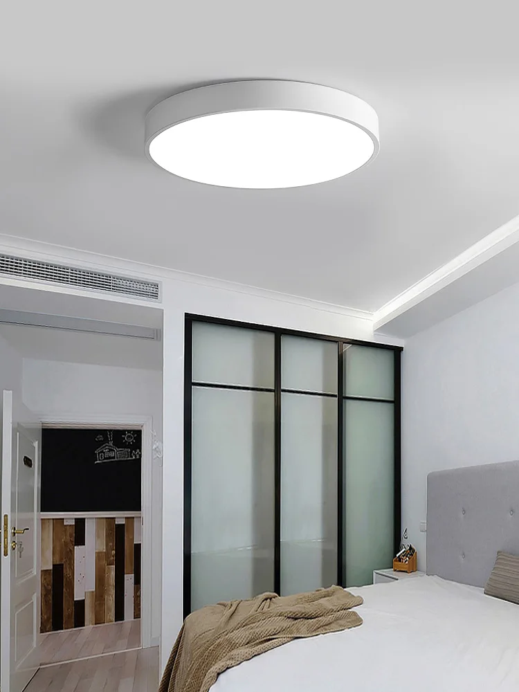 Светодиодный потолочный светильник современная лампа для гостиной светильник для спальни кухни поверхностное крепление скрытая панель Пульт дистанционного управления