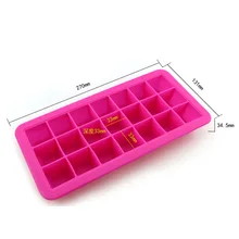 21 Grid силиконовые лоток для льда решений плесень маленьких Suplementary Еда хранения формы мороженого с крышкой