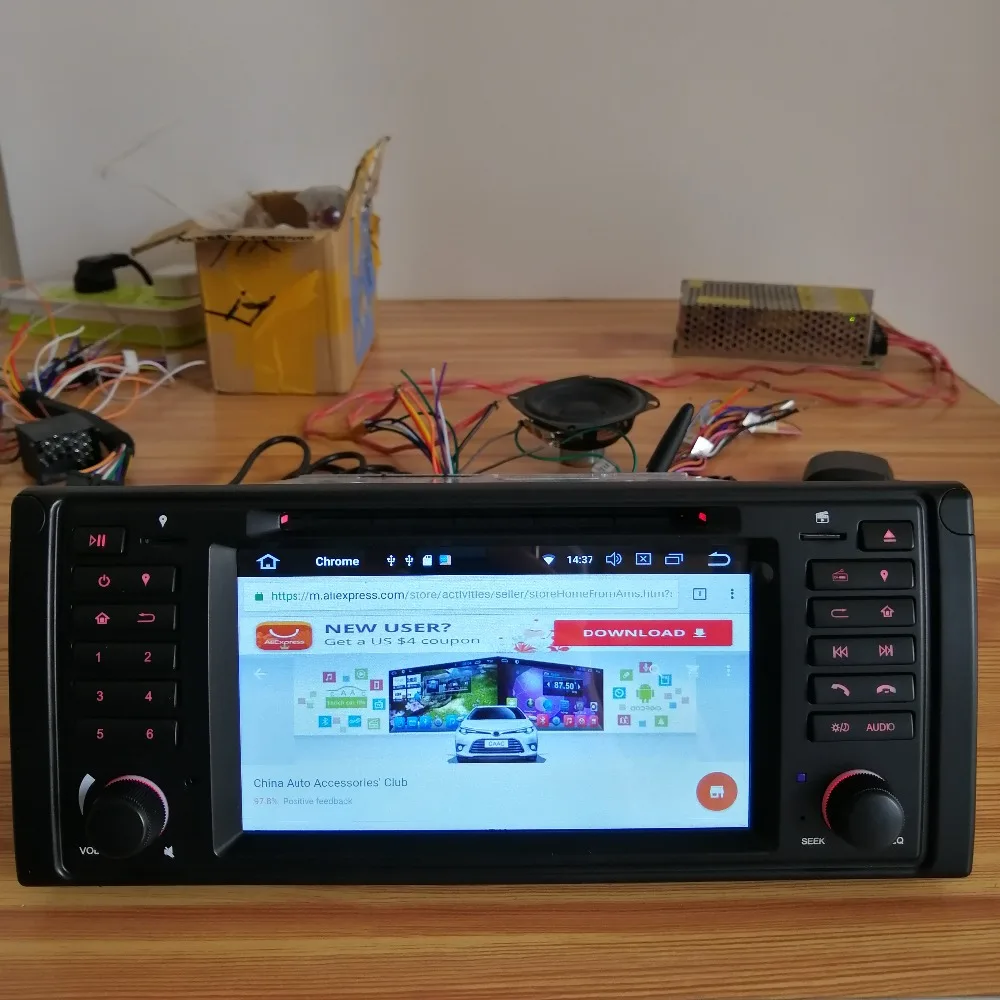 Cheap Newest Android 8.0 Octa Core 4G RAM 64G ROM GPS Navigation 7 " Car DVD Player for BMW E39 5er/M5 96-03 with Radio/Bluetooth/RDS 49