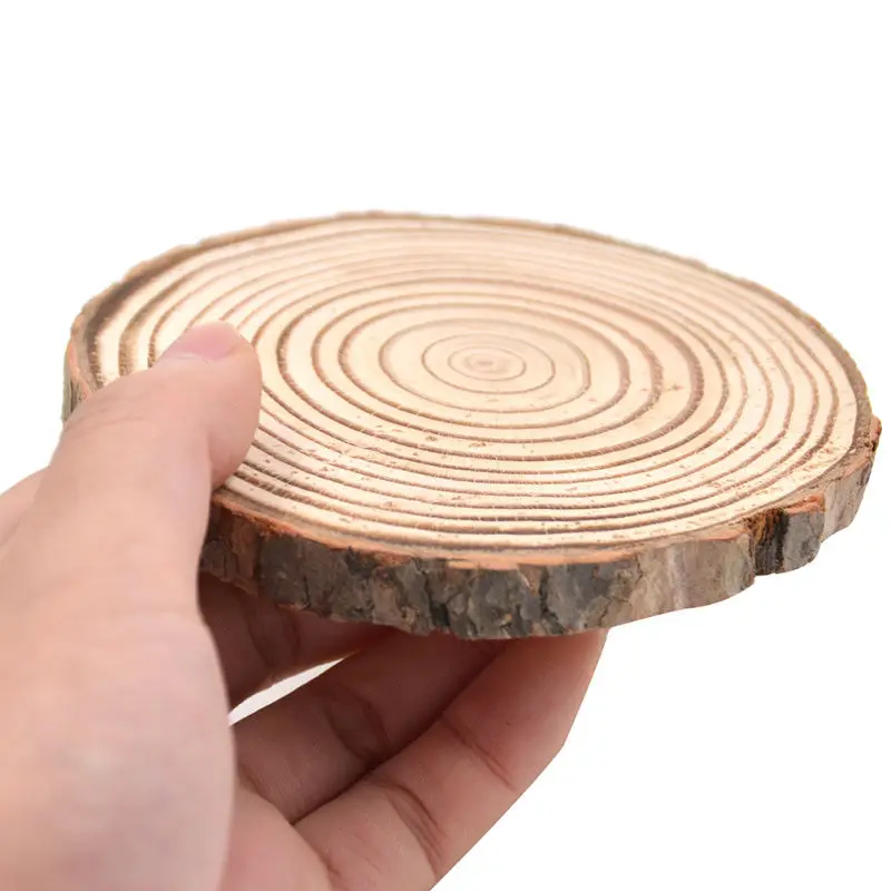 Natural Wooden Slice Cup Mat Coaster Tea Coffee Mug Drinks Round Holder Random
