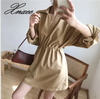 

Show waist openwork suit dress spring 2020 retro dress niche short dress