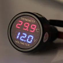 Special Price 2 In 1 Red LED Car Cigarette Lighter Digital Voltmeter Thermometer Applies to Universal Car SUV Truck Voltage Meter 12/24V Special Price 2 In 1 Red LED Car Cigarette Lighter Digital Voltmeter Thermometer Applies to Universal Car SUV Truck Voltage Meter 12/24V