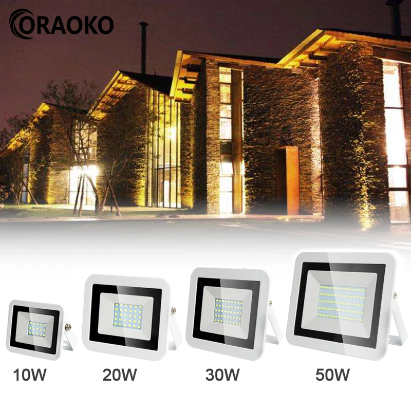 

LED Flood Light Reflector Floodlight 10w 20w 30w 50w AC 220V Waterproof IP65 Led Spot Outdoor Light