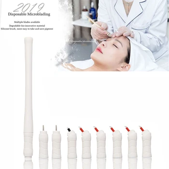 

Mermaid Manual Hand Tool Disposable Microshading pen and Disposable Microblading Blade with Blister EO Gas Sterilized Packing