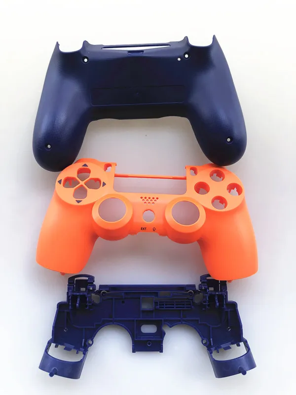 Full Set Housing shell Repair buttons Case For DualShock 4 PlayStation 4 PS4 Pro jds 040 JDM-040 Controller Cover Orange Blue