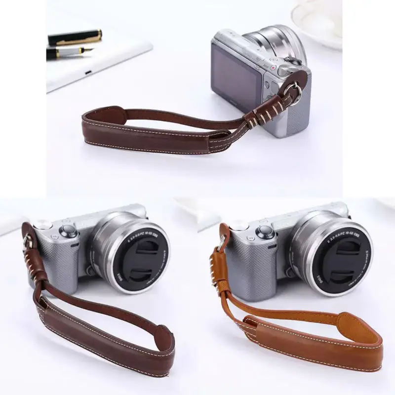 Камера ремешок на запястье кожаный шнурок для Nikon J5 J4 J3 J2 V1 V2 V3 P7700 P7800 P900S B700 B500