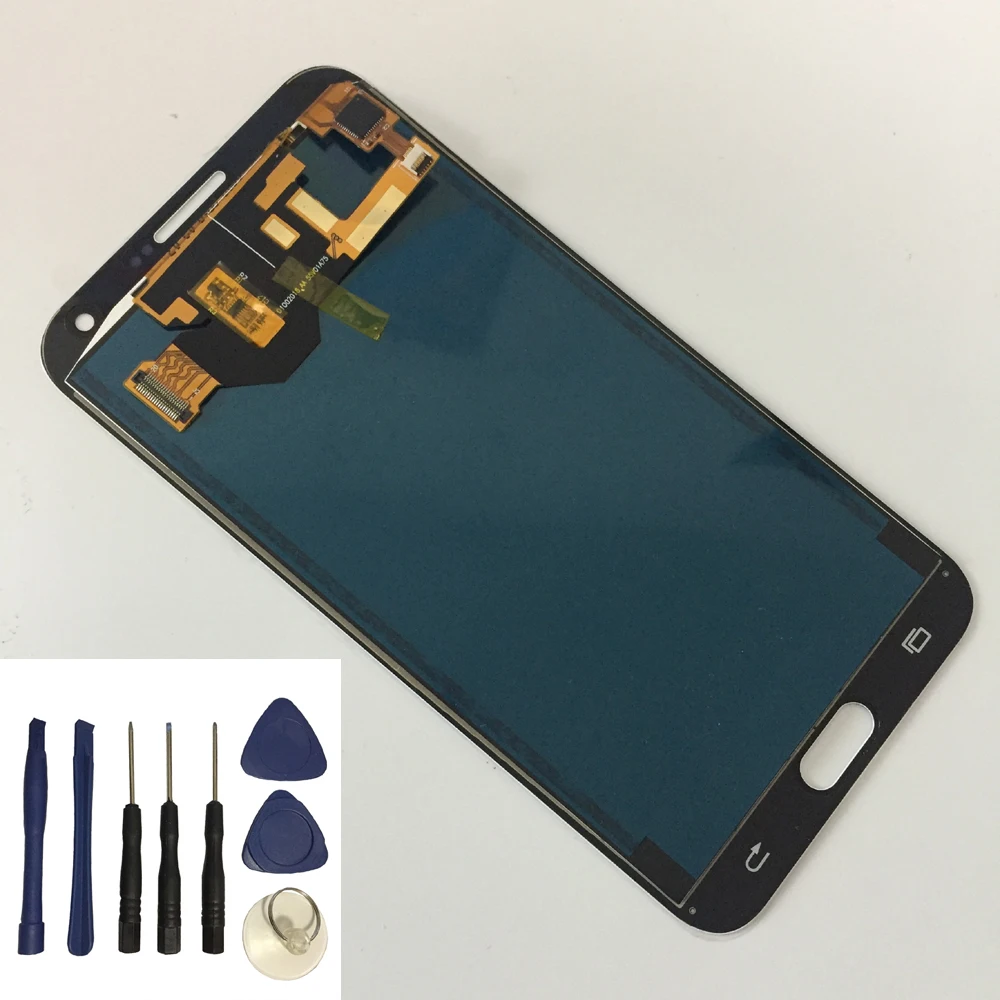 Регулируемая яркость для Samsung Galaxy E7 E700 E700F E7000 E7009 сенсорный экран + ЖК дисплей в