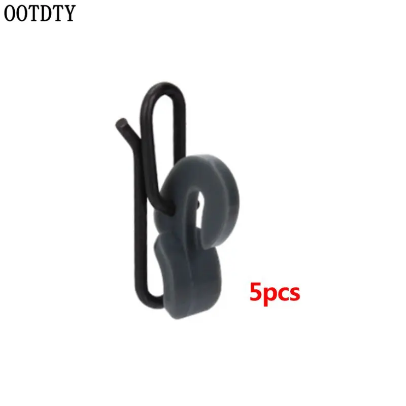 

OOTDTY 5 Pcs/pack Quick Decoupling Simple Plastic Gray Metal Quick Decoup Gadget Fishing Accessories
