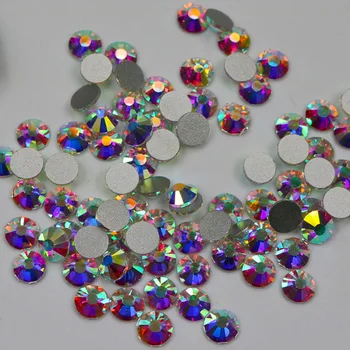 

Crystal AB 3D Decorations ss3 ss4 ss5 ss6 ss10 ss12 ss16 ss20 ss30 ss34 ss40 ss50 Glass/Crystal Non HotFix Nail Art Rhinestones