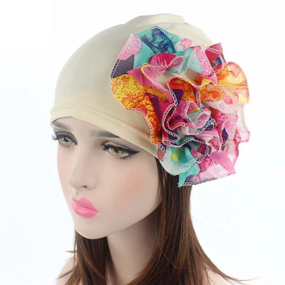 Caps Women Hat Summer Fashion Casual Women Flower Cancer Chemo Hats