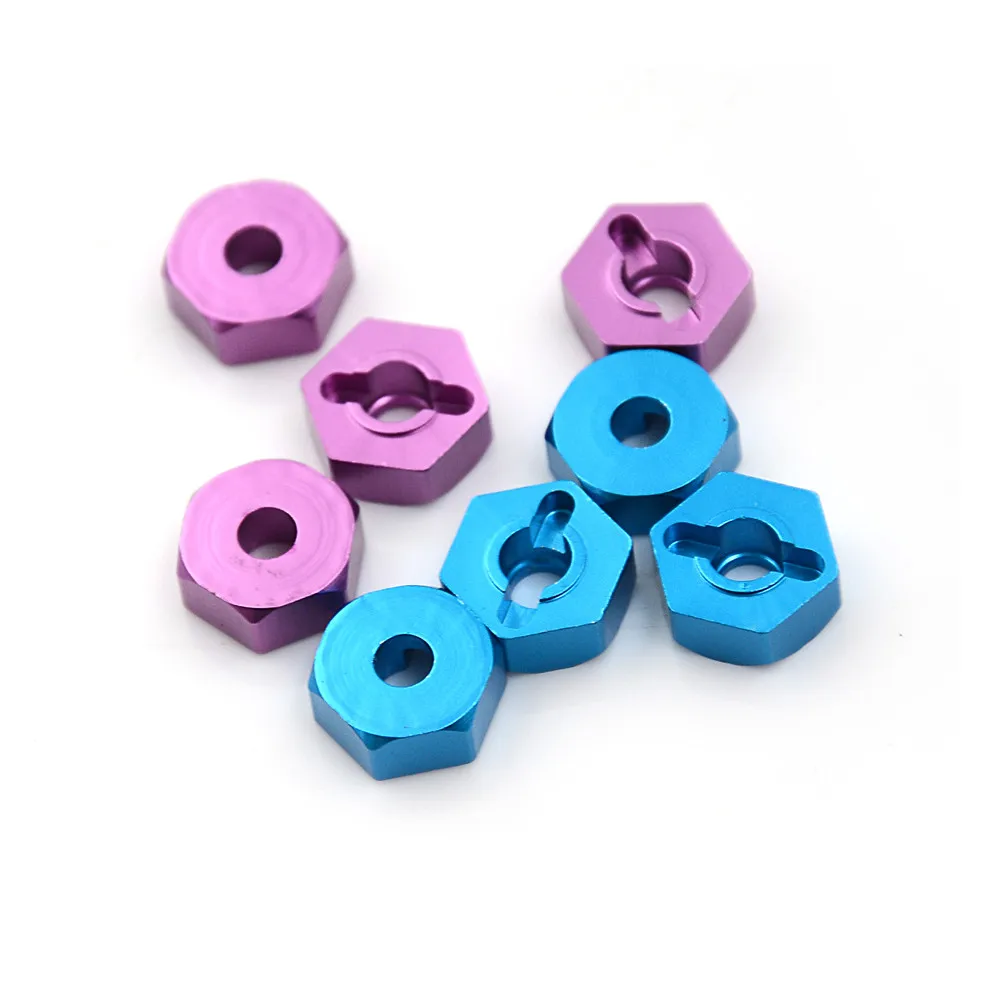 

4pc/set 12MM Aluminum Wheel Hex Nut With Pins Drive Hubs Colors Hot Sale