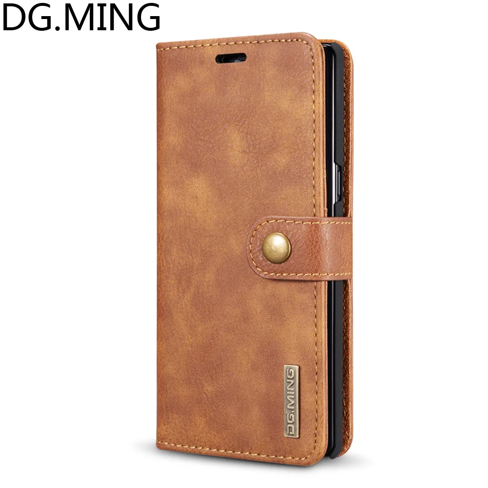 

DG.MING Retro Phone Bags Case for Samsung Galaxy Note 9 Cover Note9 SM-N960F PU Leather Case With Card Pocket Kickstand Housing