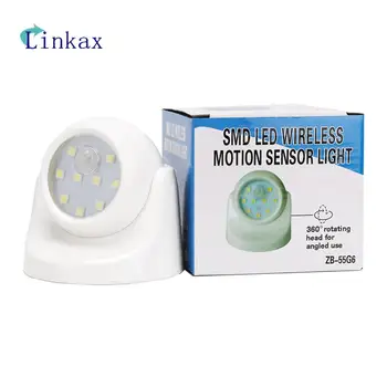 

Auto PIR IR Infrared Detector Lamp Security 9 LED Led Motion Sensor Night wall Light 360 Degree Rotation Children's Nightlight
