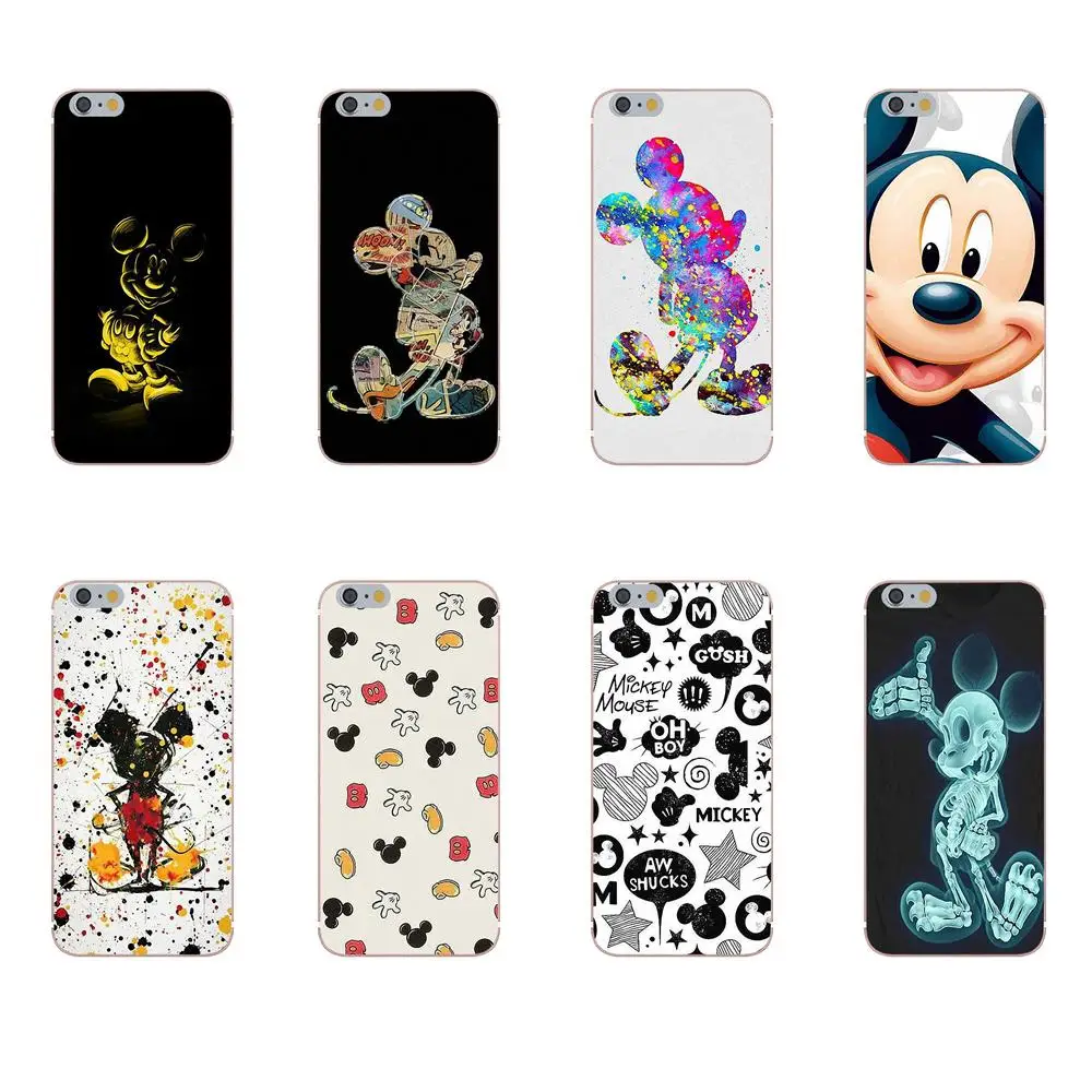 

Oedmeb Fashion Design Skin Thin Pc Cell Case For Xiaomi Redmi Mi Note 7 8 9 SE Pro Lite Go Play Mickey Mouse