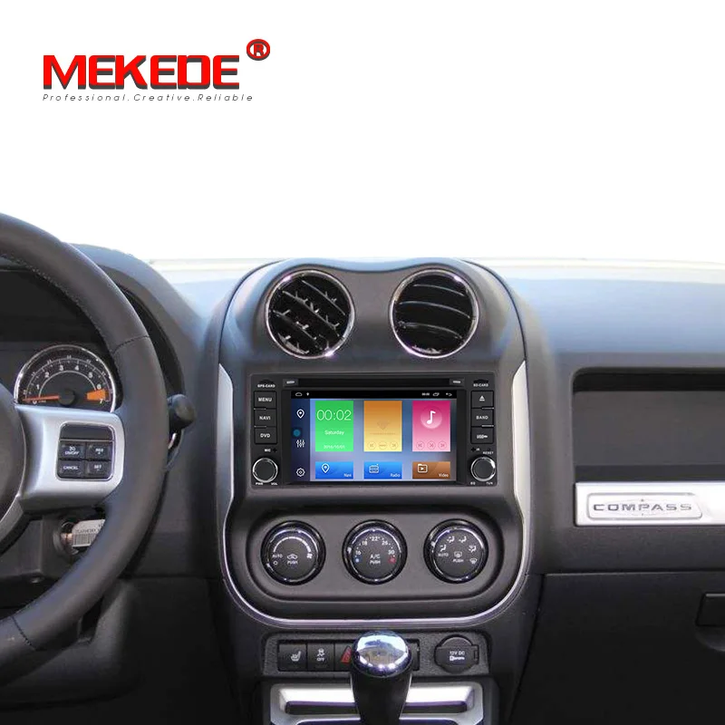 Cheap Mekede android 9.1 Car multimedia Player Navigation GPS DVD for Jeep Cherokee 2009 2008 2010 Wrangler with wifi bluetooth radio 2