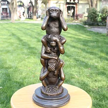 say not to listen to watch the copper BRASS sculpture crafts like business gifts Home Furnishing decoration decoration