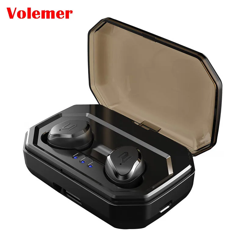 

Volemer S8 TWS Wireless Bluetooth V5.0 Sport Earphones With Mic Earbuds 3000mAh Charging box Charge your phone Automatic Boot