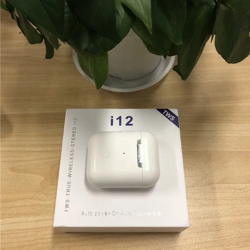 جديد i12 Tws بلوتوث 5.0 سماعات لاسلكية سماعات القرون التحكم باللمس سماعة 3d سماعات أذن استريو مع شحن مربع