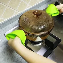 1 шт. Силиконовые Прихватки для духовки Милые силиконовые термостойкие Прихватки для микроволновой печи пара кухонные удобные изолированные прихватки