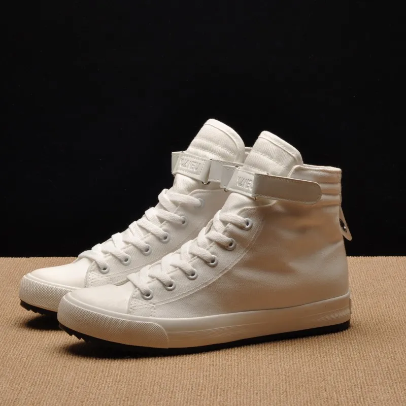

2019 spring summer high top sneakers mens shoes casual comfortable breathable white red black men canvas shoes zapatillas hombre