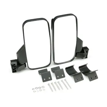 

UTV Rear Side View Mirror w/ 1.75-2" Roll Bar for Can-Am Defender HD8 HD10 SXS for Polaris Ranger RZR900 1000 2015-2019 2016