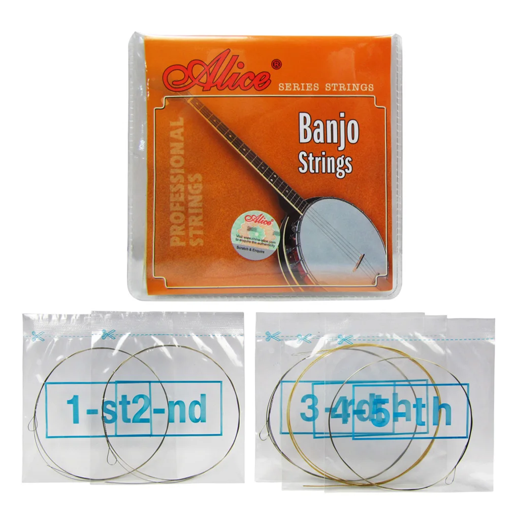 Alice 1 set banjo strings 5 strings steel core strings for 5 string