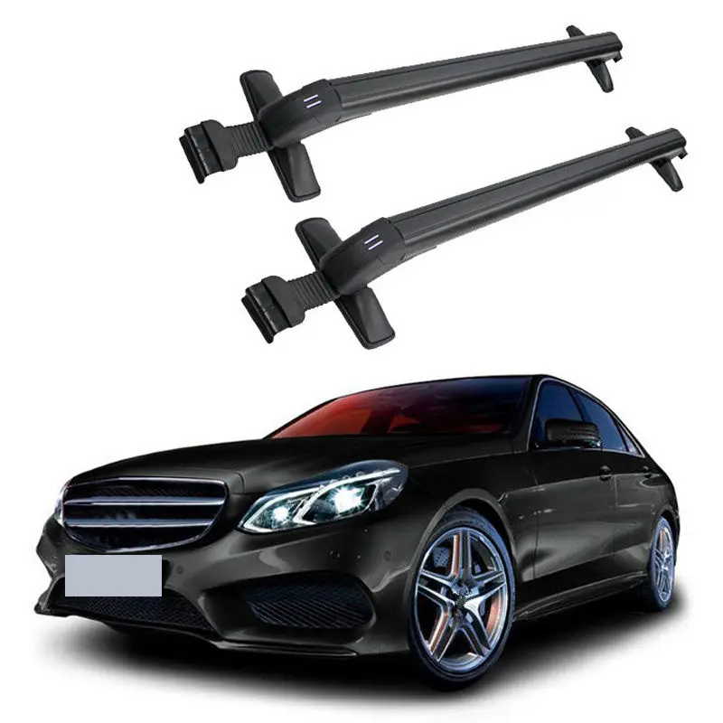 2PCS Black Alloy Car Carrier Storage Roof Rack Holder For Mercedes Benz Class E 2009 2010 2011 2PCS Black Alloy Car Carrier Storage Roof Rack Holder For Mercedes Benz Class E 2009 2010 2011