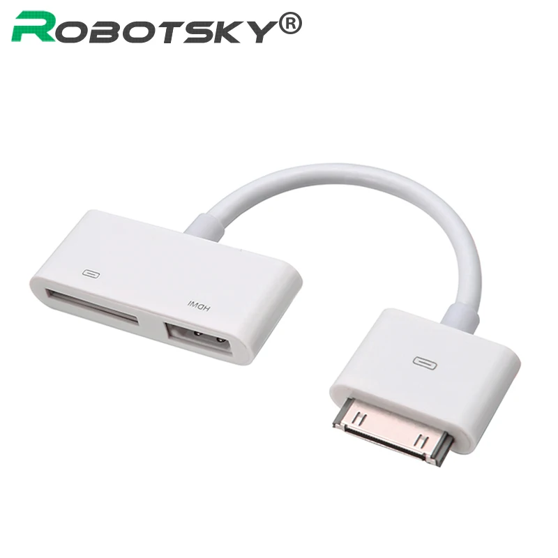 

30-Pin Digital 1080P AV HDMI Digital HDTV Adapter For iPad 2 3 iPhone 4 4S iPod 30Pin Dock Charger Port