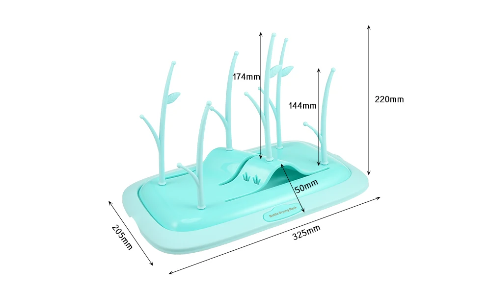 Складная Сушилка для детских бутылочек, детские бутылочки, экологически чистые аксессуары для кормления из полипропилена, вмещает до 12 бутылок/соски