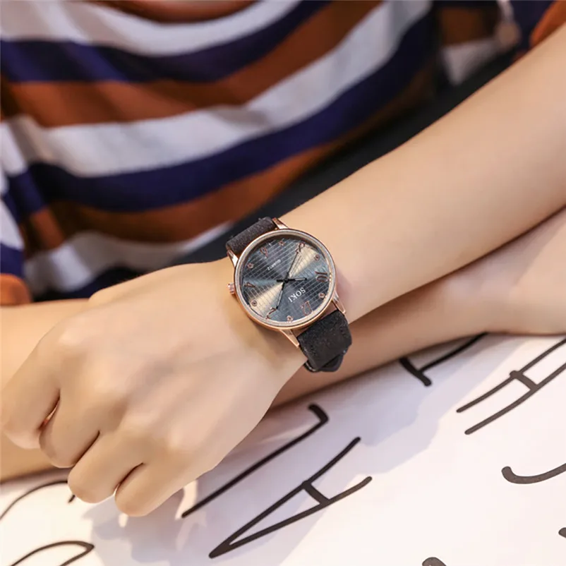 Fashion women watches top brand luxury ladies watch Leather Band Analog Quartz Round Wrist Watch clock relogio feminino J20 (10)