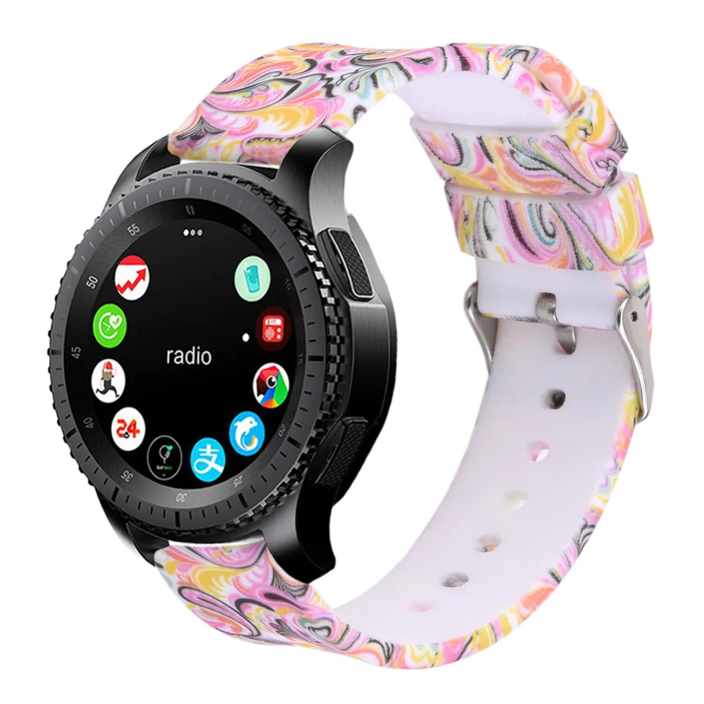 Gear S3 Frontier Band 22 мм мягкий силиконовый быстросъемный ремешок для Samsung Classic/Frontier/Huawei