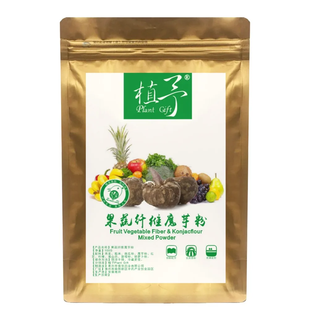 Pure Natural 100g Plant Fruit Vegetable Fiber &amp Konjacflour Mixed Powder Face Film Materials | Красота и здоровье