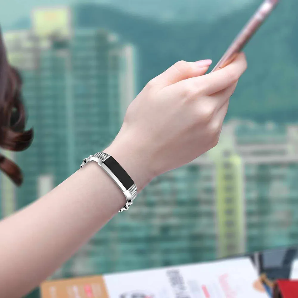 Подлинный Браслет из нержавеющей стали для часов Ремешок Для Fitbit Alta HR/Fitbit часы Alta Прямая поставка J05T