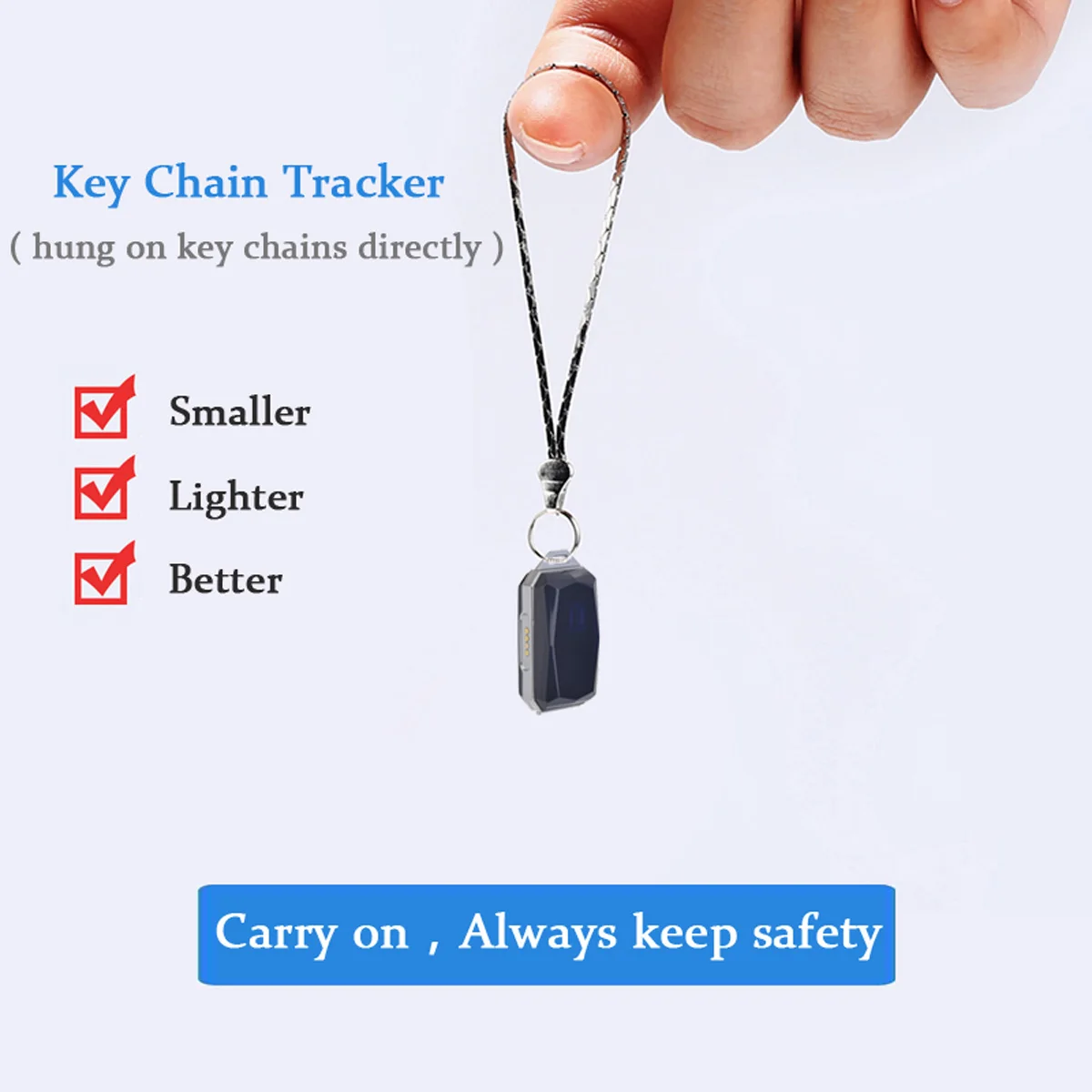

2G GPS Tracker IP67 Waterproof Fashion Gemstone Pendant GSM AGPS Wifi LBS SOS Mini Locator for Children Student Car