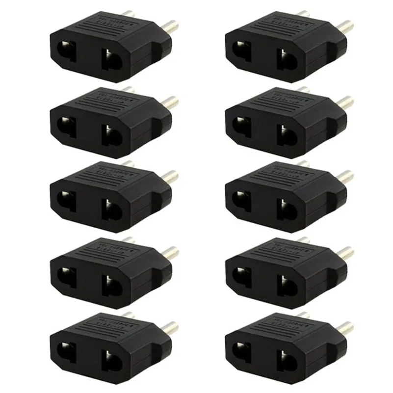 10PCS US/AU to EU Travel Converter AC Power Plug Power