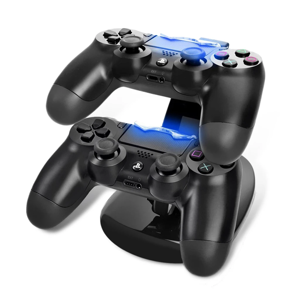 Двойной usb зарядная подставка станция для sony Playstation 4 PS4/PS4 Pro/PS4 тонкий контроллер для PS4 контроллер Зарядное устройство Док-станция