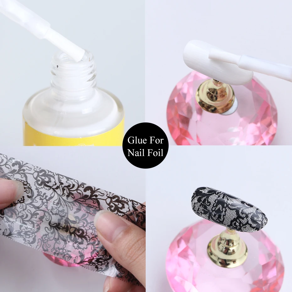 15ml Nail Glue For Transfer Foils Tips Starry Paper Decal Ahesive Gel Varnish DIY Nail Art Design Foil Glue Manicure Tool LY1008 3