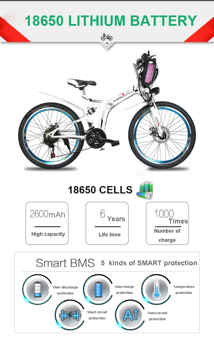 Discount 21 - 26 - Inch Folding Electric Bike Speed Mountain Bike 48v Lithium Mini Long Rang Ebike Battery Pack Adult Smart Lcd 9