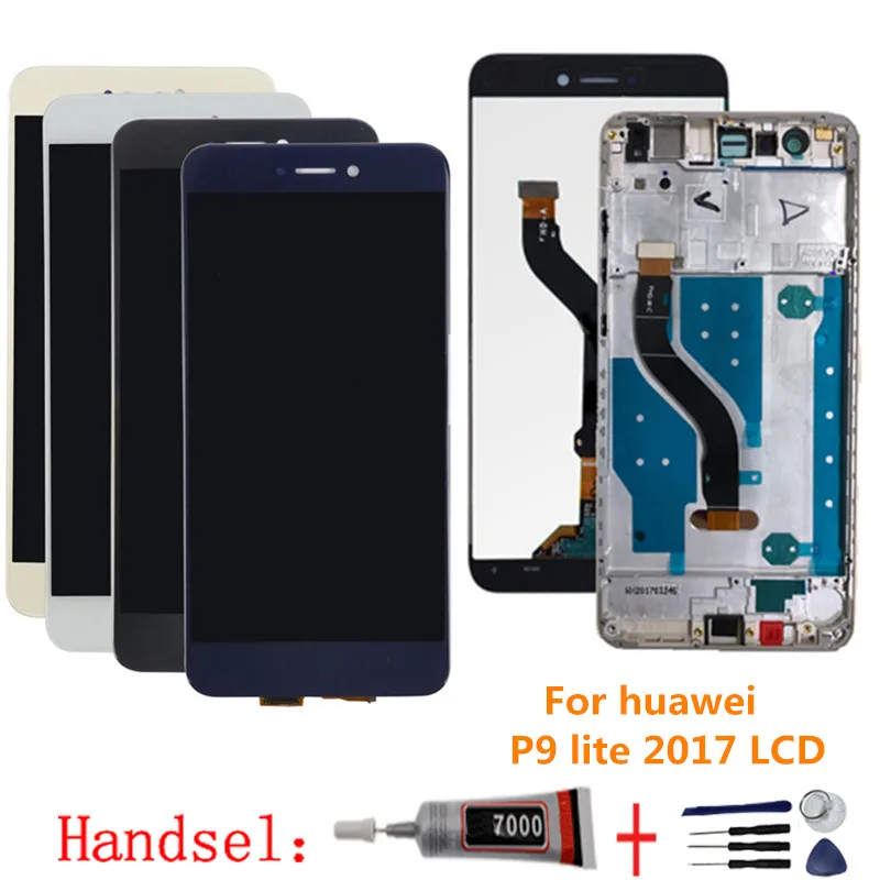 

For Huawei P9 Lite 2017 LCD Display Touch Screen Digitizer Assembly with Frame For Huawei P9 Lite 2017 LCD screen