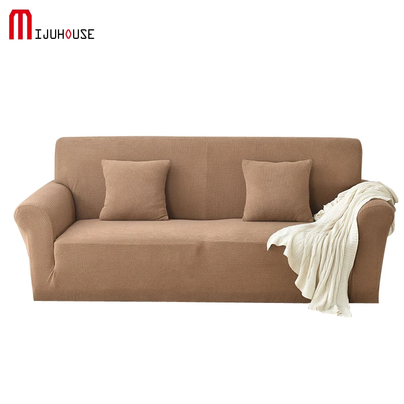

2018New Elastic Sofa Cover Fleece Full Cover Fabric Nonslip Slipcover Pure Cover Sofa Cushion Slipcover Towel Seasons Universal
