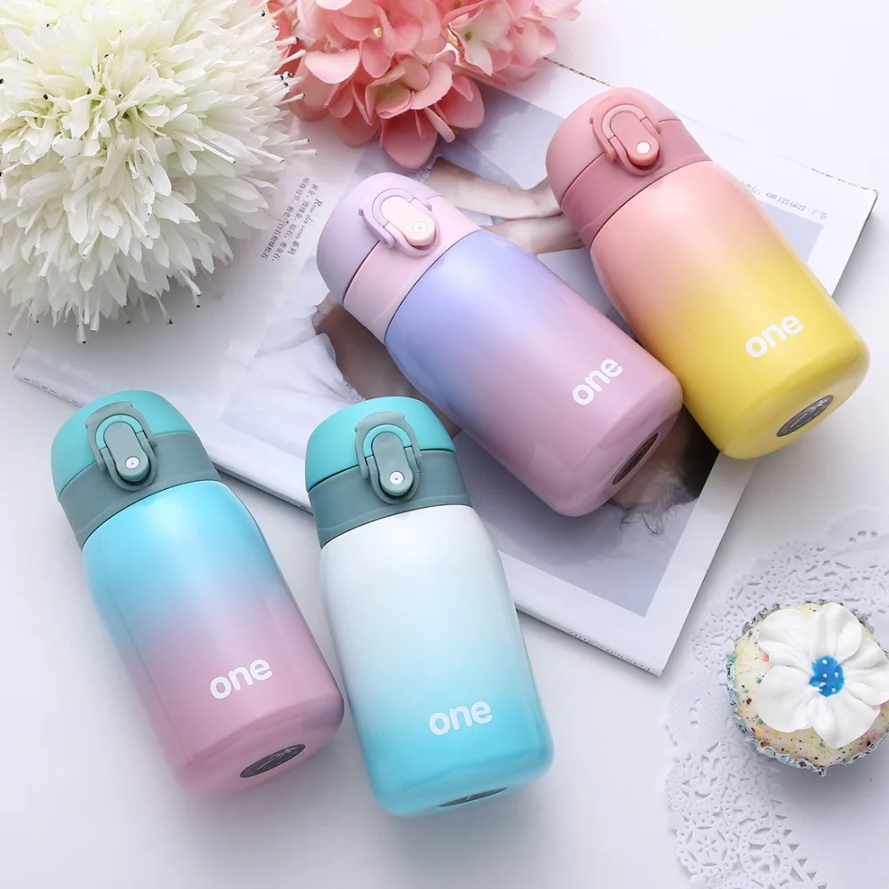 

oneisall Thermos Bottle 220ML 320ML Thermal Bottles Vaccum Cup 304 Stainless Steel Water Bottle Insulated Tumbler