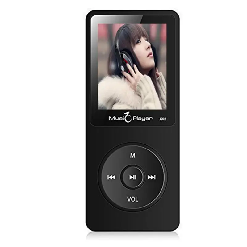 Ultrathin 8GB MP3 Player with Speaker 1 8 Inch Screen Can Play 80 hours Original IQQ